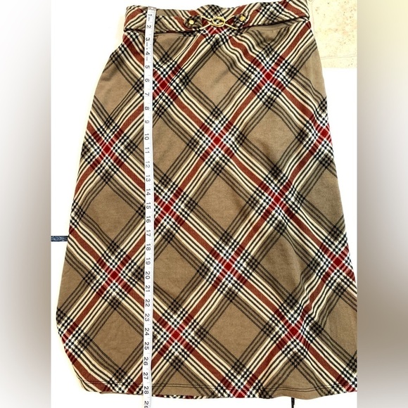Women’s Robert Louis Fall Plaid Knee-Length Skirt Sz Small - Picture 1 of 7